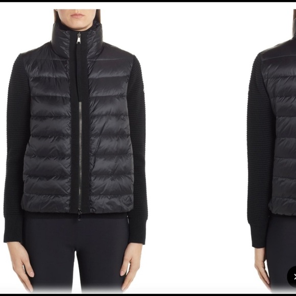 moncler puffer cardigan